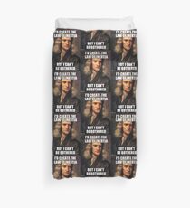 Sir Isaac Newton Meme Duvet Cover
