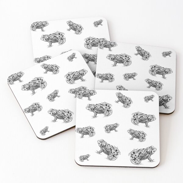 Item preview, Frog Black and White Vintage Pattern Amphibian designed and sold by Olivia Stranger.