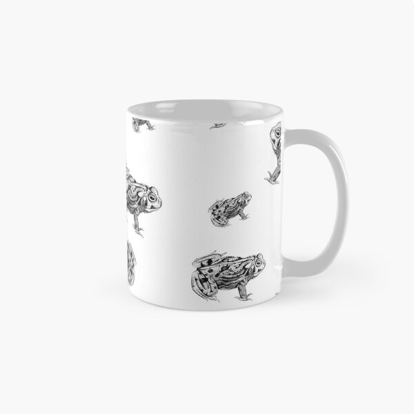 Item preview, Frog Black and White Vintage Pattern Amphibian designed and sold by Olivia Stranger.