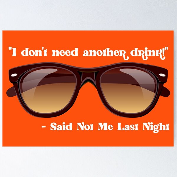 Item preview, I Don’t Need Another Drink…! (on Orange) designed and sold by PawsitiveMum.