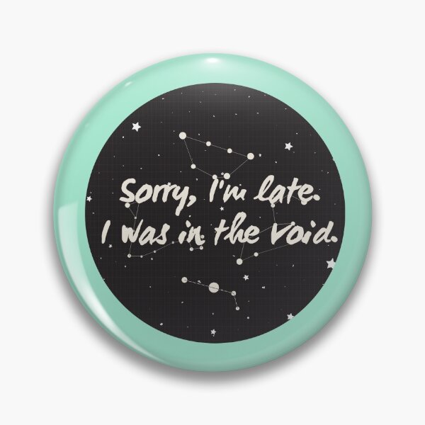 Item preview,  Vintage Sorry I am late. I was in the void. Typography  designed and sold by garniturex.