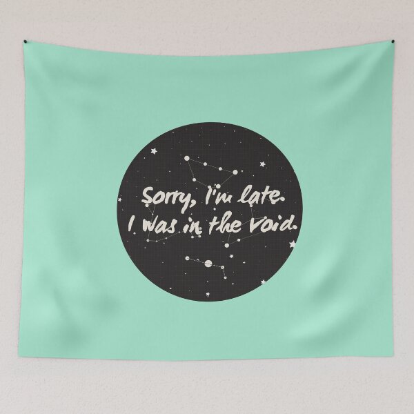 Item preview,  Vintage Sorry I am late. I was in the void. Typography  designed and sold by garniturex.