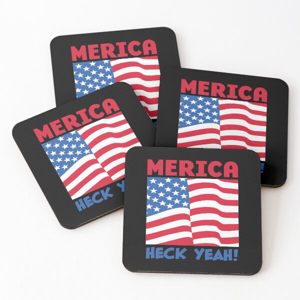 Item preview, MERICA HECK YEAH! | Red White Blue | AMERICA | We're #1 | dark designed and sold by PotentQuotable.