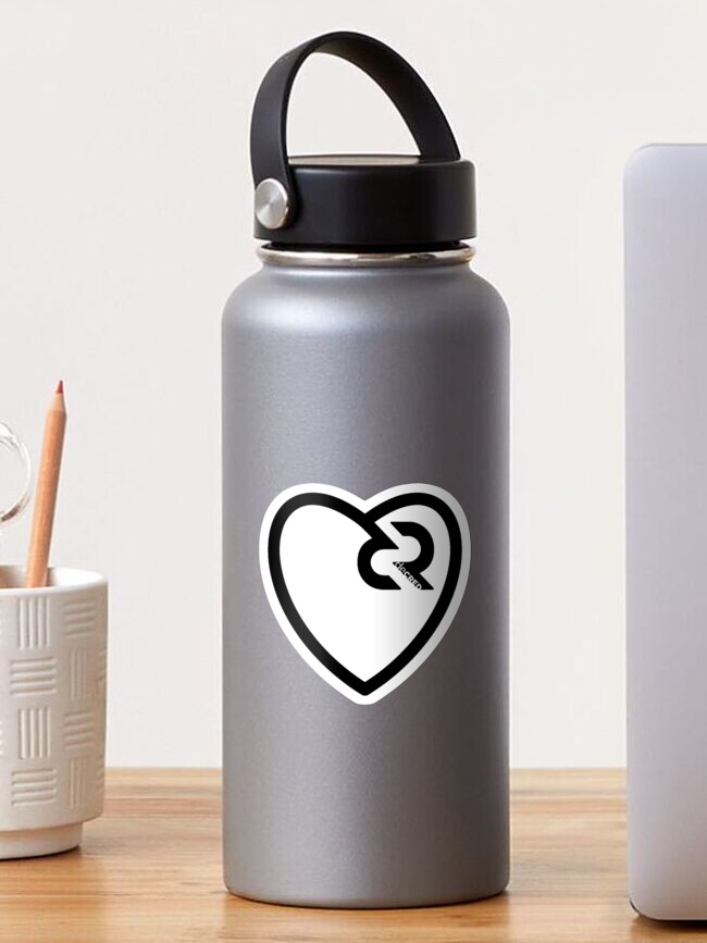 Thumbnail 1 of 3, Sticker, Decred heart © v2 (Design timestamped by https://timestamp.decred.org/) designed and sold by OfficialCryptos.