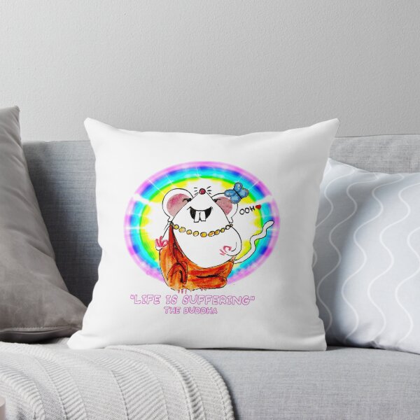 Item preview, BUDDHA "LIFE IS SUFFERING", philosophical cartoon & quote  -S designed and sold by letiziahoffmann.