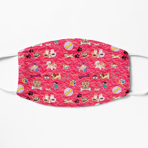 cute puppy pattern Flat Mask