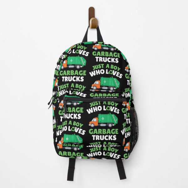 Just a boy who loves garbage trucks Backpack