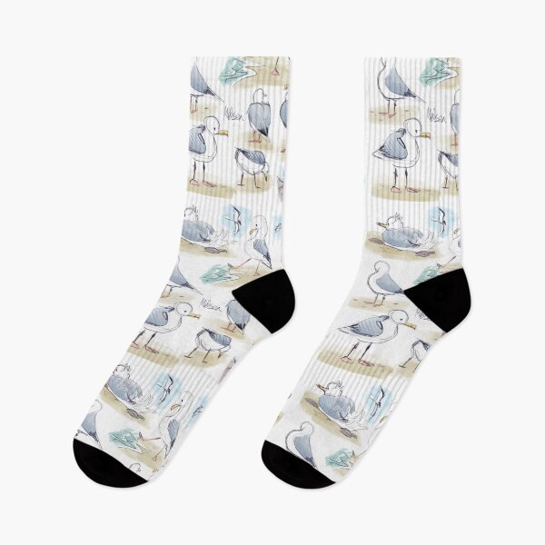 Item preview, chubby beach bois!- a study of seagulls on the beach  designed and sold by Midsea.