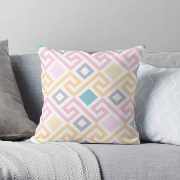Colorful Motif Design Throw Pillow