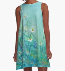 Natur Geschenk - Blumen A-Linien Kleid