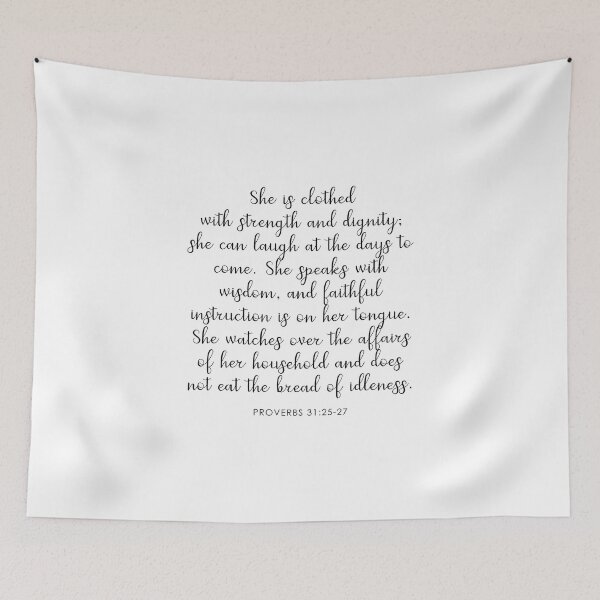 Item preview, Bible Verse - Proverbs 31:25 designed and sold by corbrand.