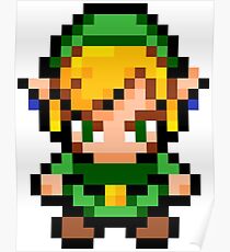 Pixel Link - Legend of Zelda Poster