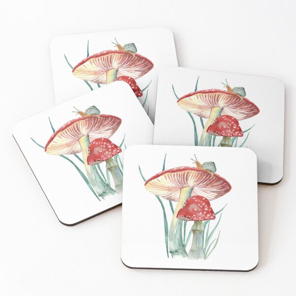 Item preview, Amanita forest mushrooms watercolor. designed and sold by LiliyaSavelieva.