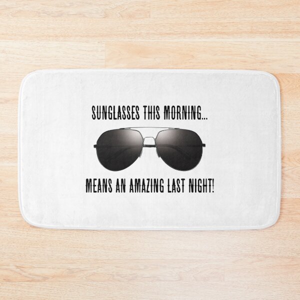Item preview, Sunglasses This Morning…! Black (on White) designed and sold by PawsitiveMum.