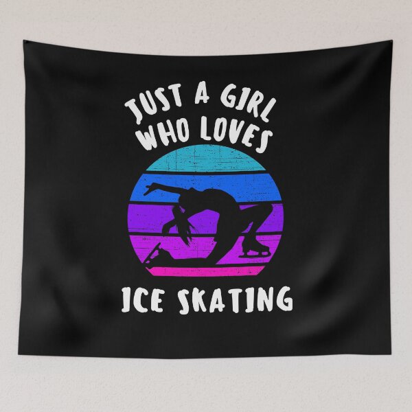 Item preview, Just a girl who loves ice skating designed and sold by Str8like dattshirts.