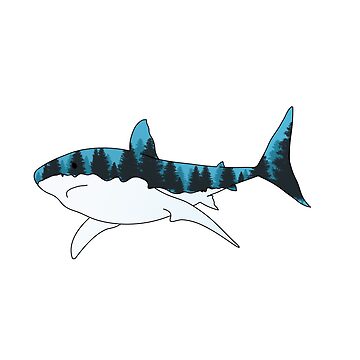 Artwork thumbnail, Shark that protects the night wild forest by Butterfly-Dream