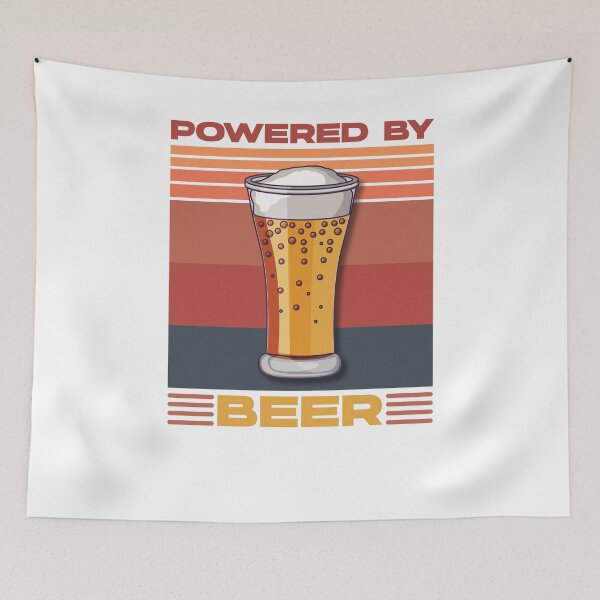 Item preview, Powered By Beer. Funny present idea for beer drinker. designed and sold by Kipcio.