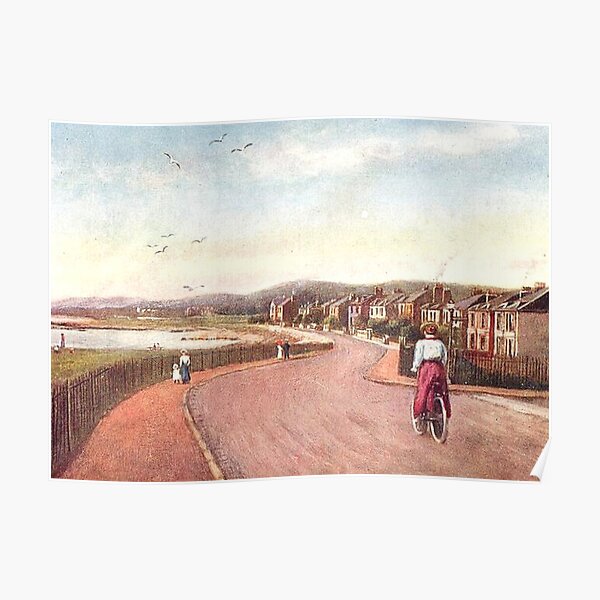 "Vintage Illustration of Ardrossan, Scotland North Crescent" Poster by yourscotland Redbubble
