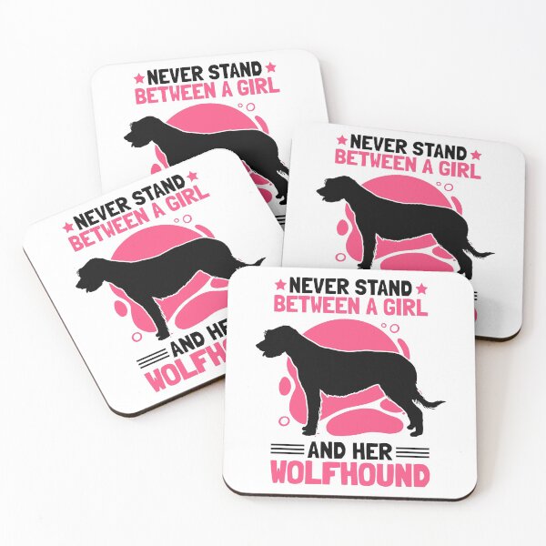Item preview, Girl with Irish Wolfhound Greyhound saying designed and sold by madgrfx.