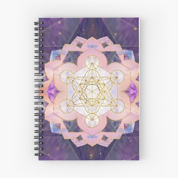 Item preview, Metatron's Cube in Gemstone lotus Sacred Geometry  designed and sold by k9printart.
