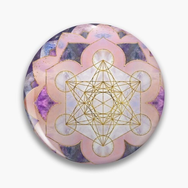 Item preview, Metatron's Cube in Gemstone lotus Sacred Geometry  designed and sold by k9printart.