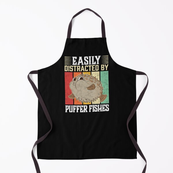 Item preview, Easily distracted by puffer fish aquarium fish designed and sold by madgrfx.
