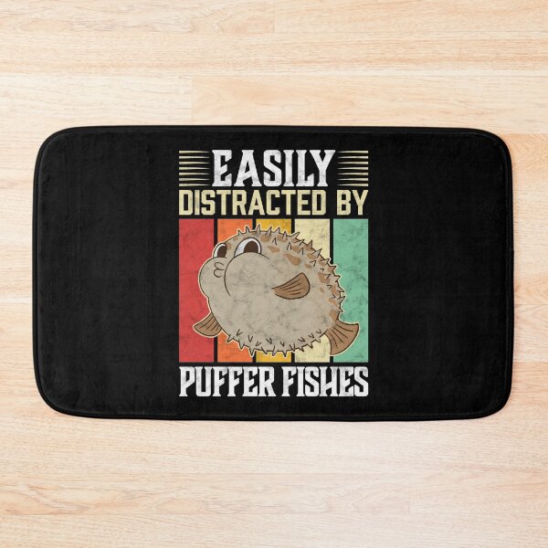 Item preview, Easily distracted by puffer fish aquarium fish designed and sold by madgrfx.