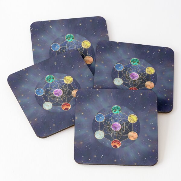 Item preview, Metatron's Cube Chakras Sacred Geometry  designed and sold by k9printart.