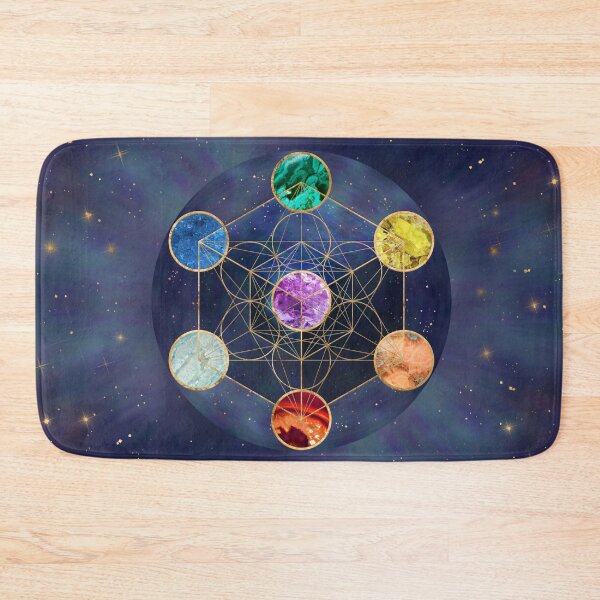 Item preview, Metatron's Cube Chakras Sacred Geometry  designed and sold by k9printart.