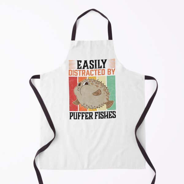 Item preview, Easily distracted by puffer fish aquarium fish designed and sold by madgrfx.