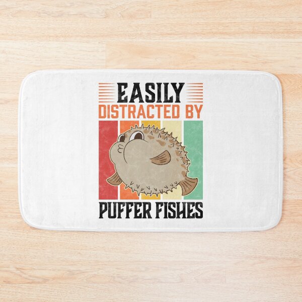 Item preview, Easily distracted by puffer fish aquarium fish designed and sold by madgrfx.