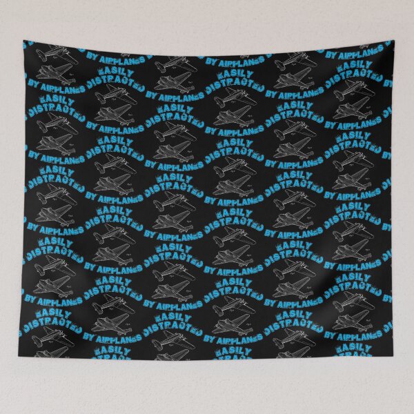 Item preview, Easily Distracted by Airplanes Funny Aviation Enthusiast designed and sold by JapanBubble.