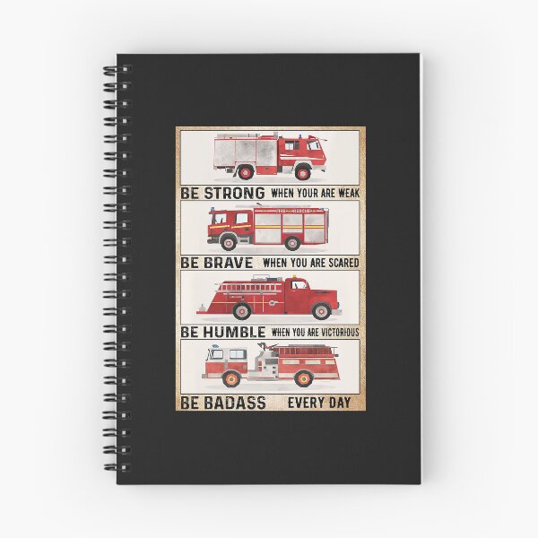 Item preview, Be Strong Be Brave Be Humble Be Badass Firefighter Car Poster designed and sold by kathrynlice.