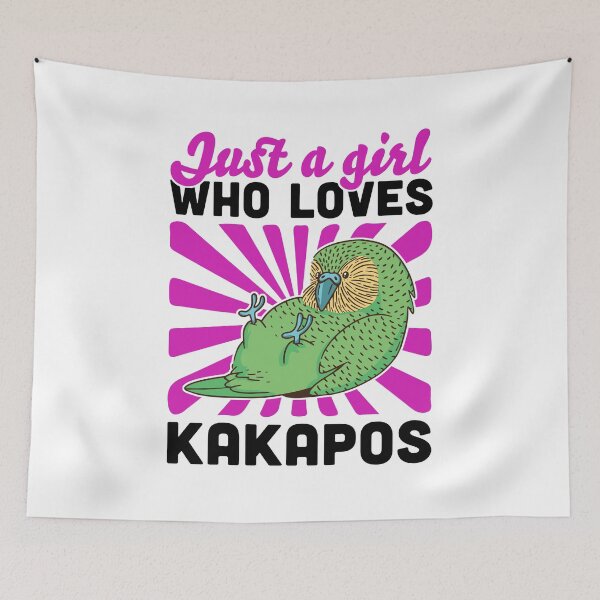 Item preview, Girl the Kakapo loves New Zealand parrot designed and sold by madgrfx.