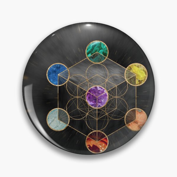 Item preview, Metatron's Cube Chakras Sacred Geometry  designed and sold by k9printart.