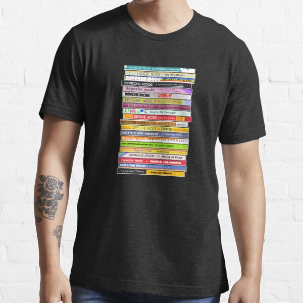 The Sounds of the Depeche Mode ))(( Retro 80er CD Stack Fan Art Essential T-Shirt