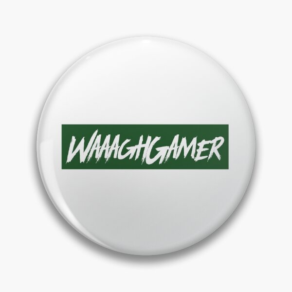 Item preview, WAAAGHGAMER white on green designed and sold by PWstore.