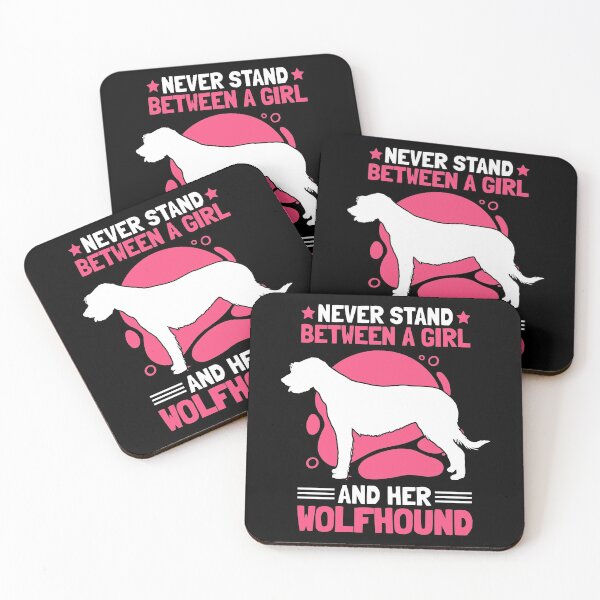 Item preview, Girl with Irish Wolfhound Greyhound saying designed and sold by madgrfx.