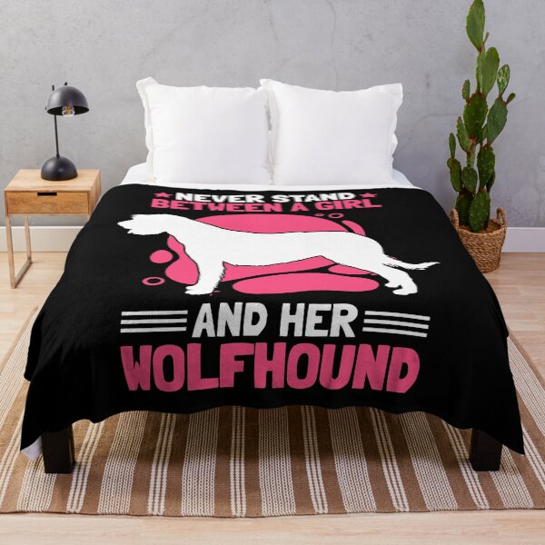 Item preview, Girl with Irish Wolfhound Greyhound saying designed and sold by madgrfx.