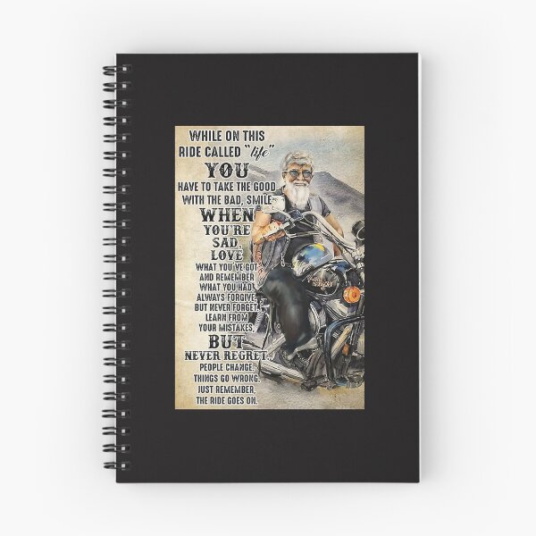Item preview, Biker While On This Ride Called Life Poster designed and sold by kathrynlice.