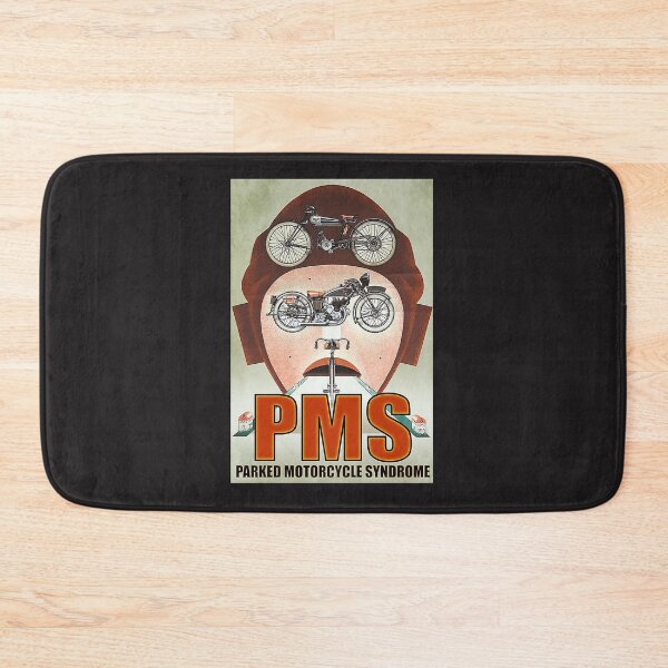 Item preview, Biker Parked Motorcycle Syndrome PMS Poster designed and sold by kathrynlice.