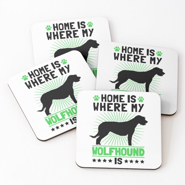 Item preview, Irish Wolfhound Home Greyhound Gift designed and sold by madgrfx.