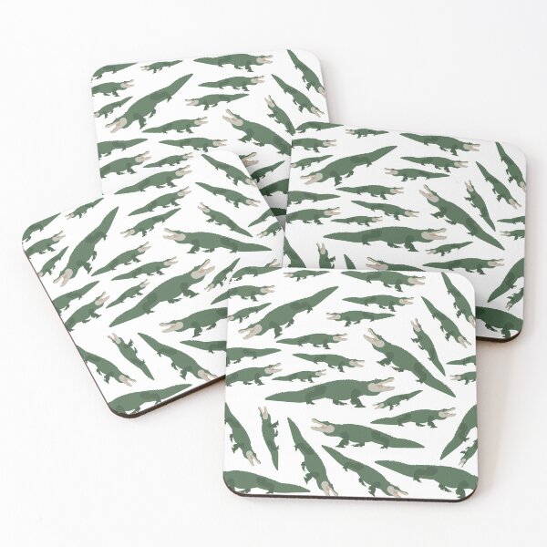 Aperçu de l'œuvre Motif Crocodile Alligator Mignon créée et vendue par idovedesign.
