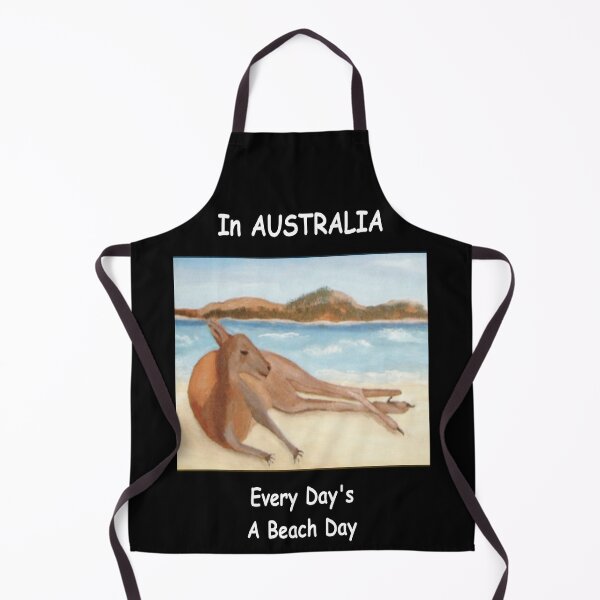 Item preview, Kanga - In Australia Every Day Is A Beach Day (White Writing) designed and sold by C J Lewis.