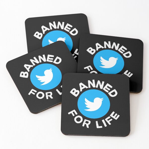 Item preview, Banned for Life - Twitter, Social Media designed and sold by Zentropik.