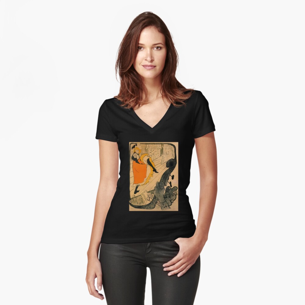 Item preview, Fitted V-Neck T-Shirt designed and sold by RozAbellera.