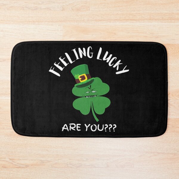 Item preview, Feeling Lucky - Are You? - Four Leaf Clover with Attitude on Black t-shirt designed and sold by Eranthe Bernardo.
