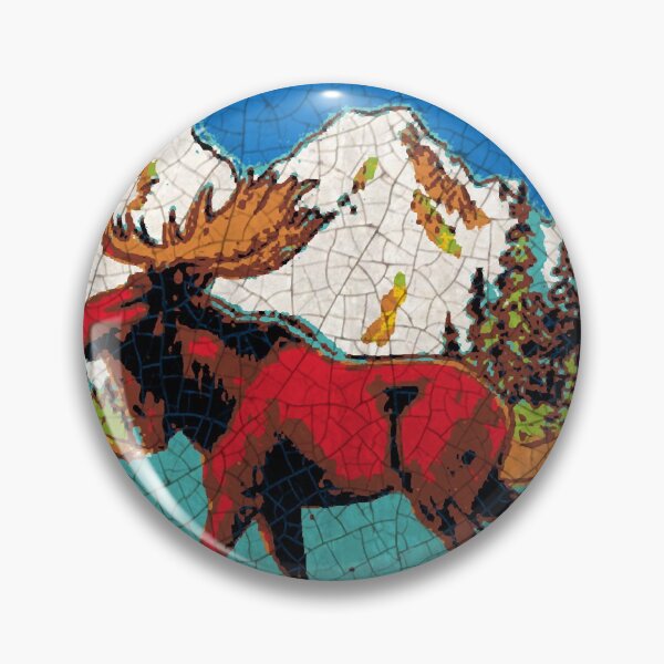 Item preview, Alaska the Last Frontier USA  Moose Sticker designed and sold by ericmendoza21.
