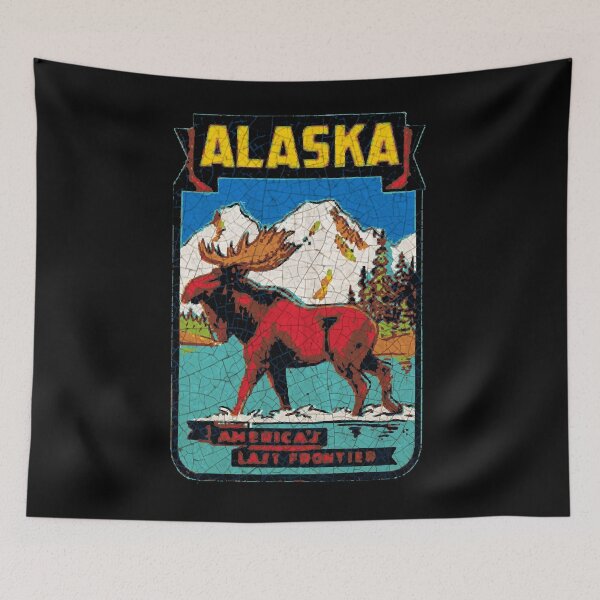 Item preview, Alaska the Last Frontier USA  Moose Sticker designed and sold by ericmendoza21.
