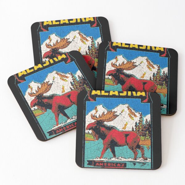 Item preview, Alaska the Last Frontier USA  Moose Sticker designed and sold by ericmendoza21.